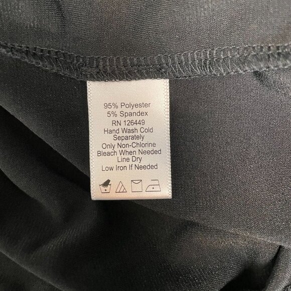 Marc Bouwer Jumpsuit Womens Plus 1X Black Stretch Jersey Sleeveless - Picture 12 of 12